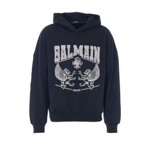 Balmain Men Balmain Crystal Hoodie